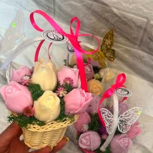 Мини кошничка с лалета — ароматни свещи