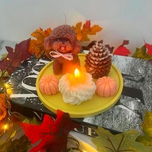 Есенен комплект с домашен любимец свещ